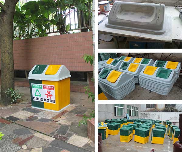  采購玻璃鋼戶外垃圾桶，認(rèn)準(zhǔn)欣方圳垃圾桶廠家