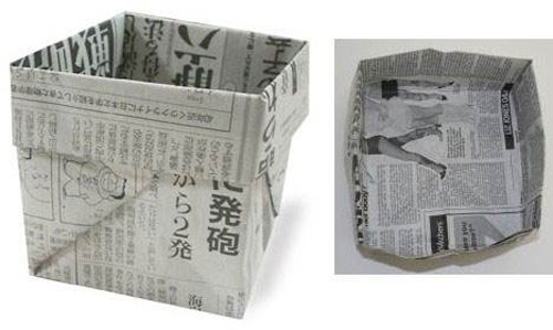 用紙折垃圾桶手工怎么折，學(xué)手工制作折紙垃圾桶